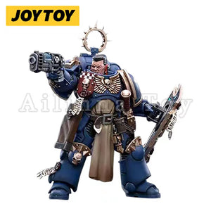 1/18 JOYTOY Action Figure (3PCS/SET)Warhammer Space Marines Ultramarines Bladeguard Veterans