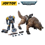 1/18 JOYTOY Action Figure Warhammer Space Wolves Thunderwolf Cavalry Bjane