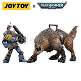 1/18 JOYTOY Action Figure Warhammer Space Wolves Thunderwolf Cavalry Bjane