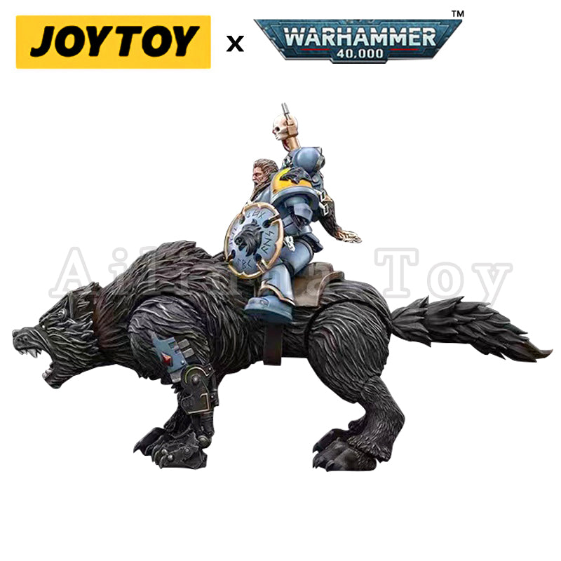 1/18 JOYTOY Action Figure Warhammer Space Wolves Thunderwolf