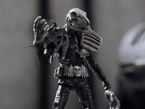 1/18 HIYA 4inch Action Figure Exquisite Mini Series Judge Dredd Judge Mortis (Black & White)