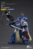 1/18 JOYTOY Action Figure Warhammer Ultramarines Captain With Master-crafted Heavy Bolt rifle