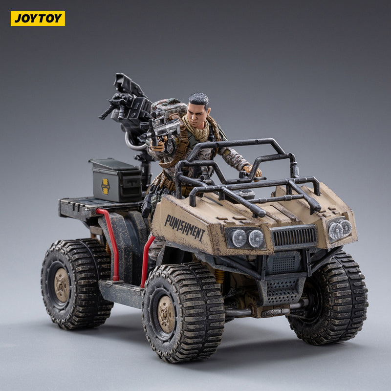 JOYTOY 1/18 Action Figure Vehicle Wildcat ATV Sand Version Anime